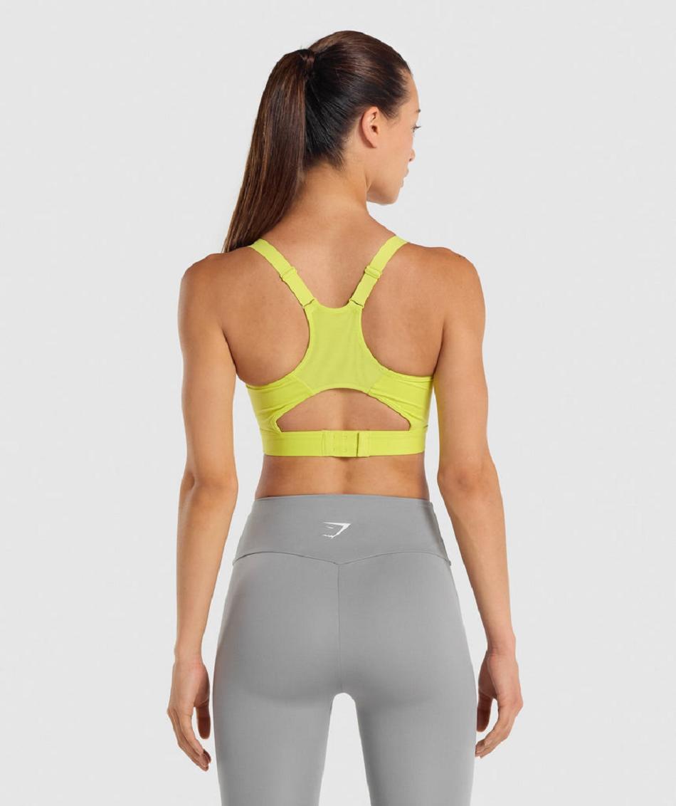 Sujetadores Deportivos Gymshark Racer Back Mujer Amarillo | CO 2215LIS